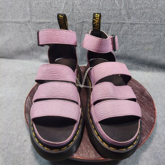 Dr. Martens Shoes - Dr. Martens Clarrisa II Quad Sandals Lilac Leather Size 9 Womens Platform